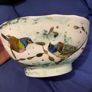Anthropologie Dream Birds Bowl by Ruan Hoffmann